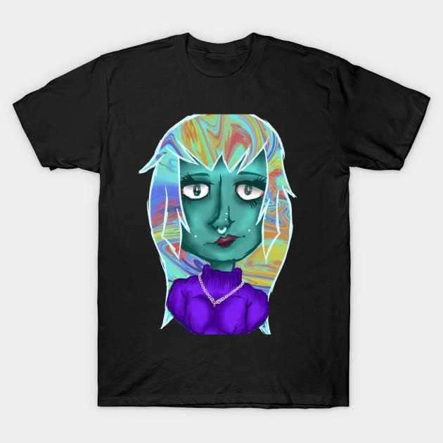 Tie Dye Hair T-Shirt by Twisted Wonder